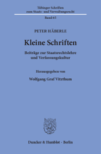 Kleine Schriften