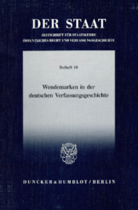 Wendemarken in der deutschen Verfassungsgeschichte