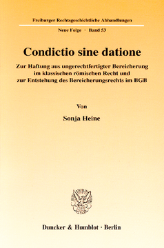 Condictio sine datione Condictio sine datione