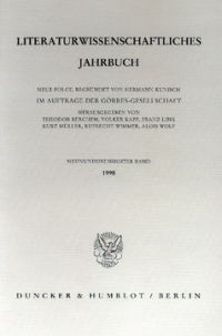 Literaturwissenschaftliches Jahrbuch