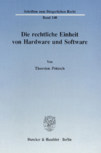Die rechtliche Einheit von Hardware und Software
