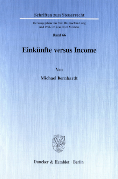 Einkünfte versus Income