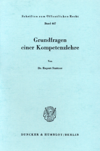 Grundfragen einer Kompetenzlehre