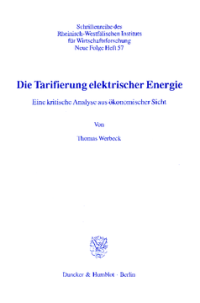Die Tarifierung elektrischer Energie