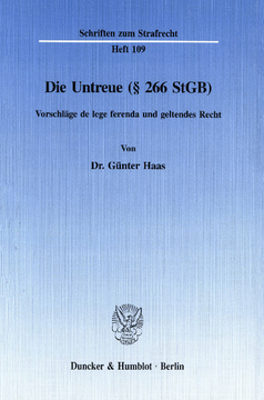 Die Untreue (§ 266 StGB)