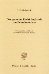 Das gemeine Recht Englands und Nordamerikas