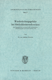 Wiederholungsgefahr bei Sittlichkeitsverbrechen