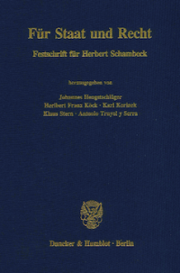 Für Staat und Recht