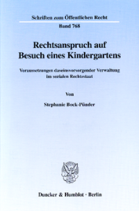 Rechtsanspruch auf Besuch eines Kindergartens