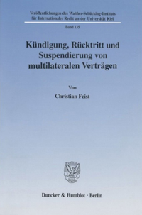 Kündigung, Rücktritt und Suspendierung von multilateralen Verträgen