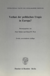 Verlust der politischen Utopie in Europa?