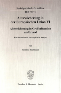Alterssicherung in der Europäischen Union VI