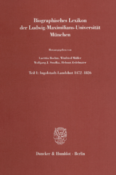 Biographisches Lexikon der Ludwig-Maximilians-Universität München