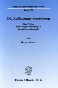Die Auflassungsvormerkung