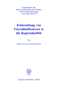 Einbeziehung von Umweltindikatoren in die Regionalpolitik