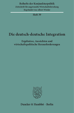 Die deutsch-deutsche Integration