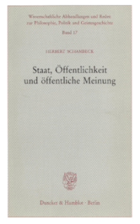 Staat, Öffentlichkeit und öffentliche Meinung