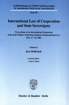 International Law of Cooperation and State Sovereignty