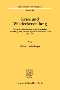 Krise und Wiederherstellung Krise und Wiederherstellung