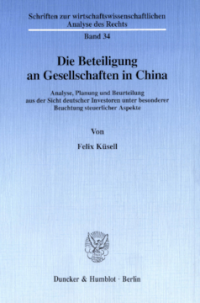Die Beteiligung an Gesellschaften in China