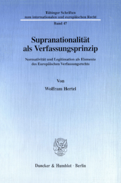 Supranationalität als Verfassungsprinzip