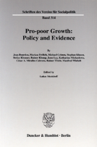 Pro-poor Growth: Policy and Evidence
