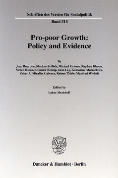 Pro-poor Growth: Policy and Evidence