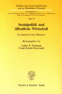 Sozialpolitik und öffentliche Wirtschaft