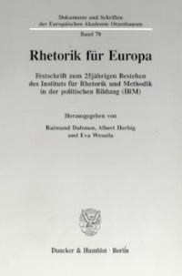 Rhetorik für Europa