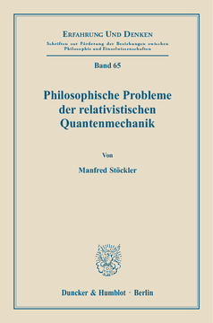 Philosophische Probleme der relativistischen Quantenmechanik