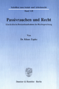 Passivrauchen und Recht