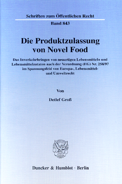 Die Produktzulassung von Novel Food