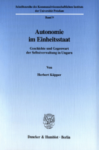 Autonomie im Einheitsstaat