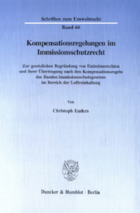 Kompensationsregelungen im Immissionsschutzrecht