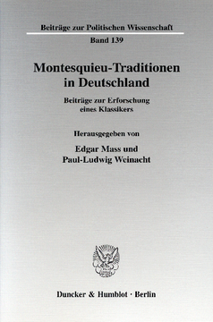 Montesquieu-Traditionen in Deutschland