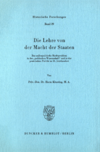 Die Lehre von der Macht der Staaten
