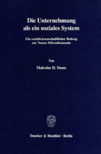 Die Unternehmung als ein soziales System