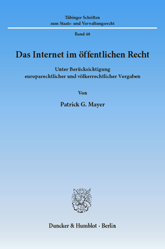 Das Internet im öffentlichen Recht