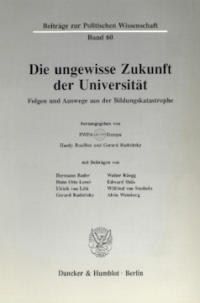 Die ungewisse Zukunft der Universität