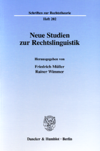 Neue Studien zur Rechtslinguistik