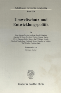 Umweltschutz und Entwicklungspolitik