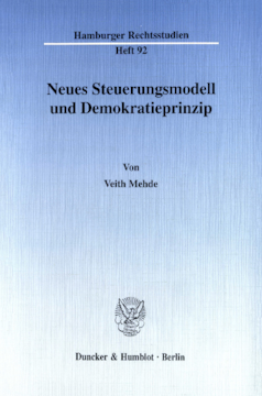 Neues Steuerungsmodell und Demokratieprinzip