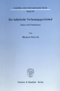 Der italienische Verfassungsgerichtshof