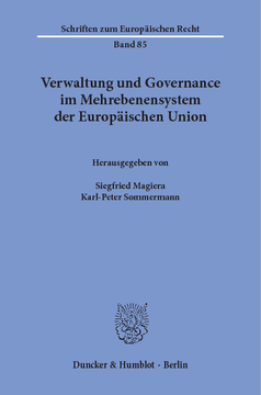 Verwaltung und Governance im Mehrebenensystem der Europäischen Union