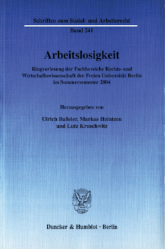 Arbeitslosigkeit Arbeitslosigkeit