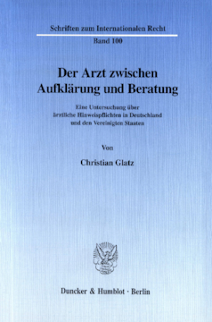 Der Arzt zwischen Aufklärung und Beratung Der Arzt zwischen Aufklärung und Beratung