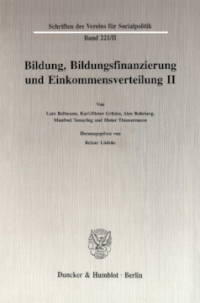Bildung, Bildungsfinanzierung und Einkommensverteilung II