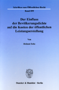 Der Einfluss der Bevölkerungsdichte auf die Kosten der öffentlichen Leistungserstellung