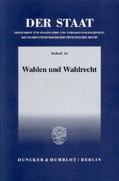 Wahlen und Wahlrecht Wahlen und Wahlrecht