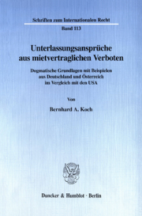 Unterlassungsansprüche aus mietvertraglichen Verboten